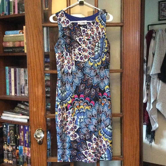 Midi multi coloured dress (dress only) - Picture 2 of 3